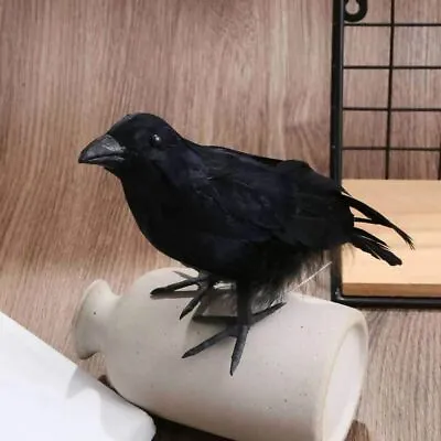 Lifelike Festival DIY Halloween Decoration Fake Crow Crow Model Horror Props • £3.23