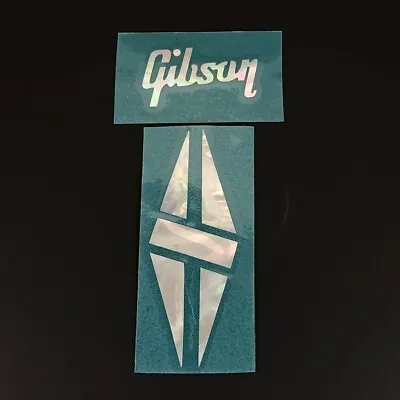 0.1 Mm Thickness Gibson Guitar Diamond Logo Sticker SelfAdhesive Mother Of Pearl • $12.80