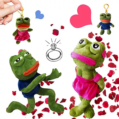 Pepe 12/40CM The Frog Sad Plush Keychain Pendant Stuffed Animal Soft Toy Dolls • $19.68