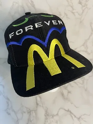 VTG 94 Bill Elliot Batman Forever McDonalds Adjustable Snapback Hat Black Kudzu • $24.99
