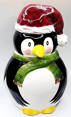 VINTAGE THE CELLAR 11  Christmas Twilight Collection PENGUIN Cookie JAR L. Gates • $49.98