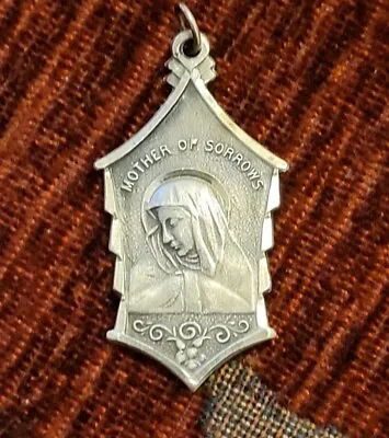 Mother Of Sorrows Vintage & New Sterling Medal Mary Catholic Magdalene St. John • $79.99