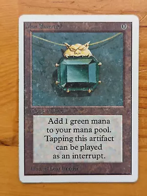 MTG Unlimited Mox Emerald- Heavy Play On Back See Pics And Description • $2495