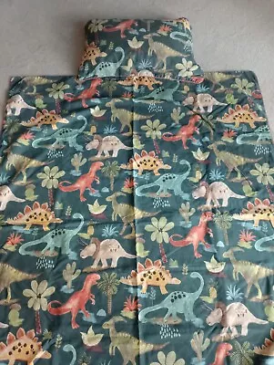 Next Reversible Dinosaur Duvet Cover And Pillow Case • £5