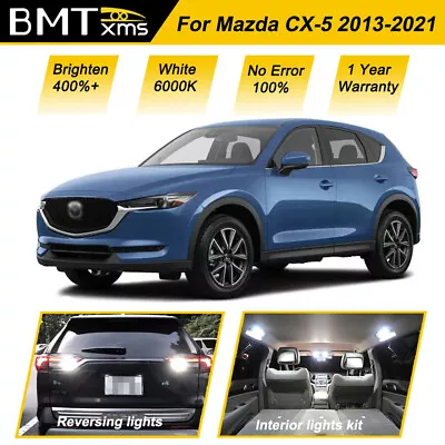 13x Interior LED Lights Package For Mazda CX-5 2013-2021 + Reverse Backup Light • $13.99