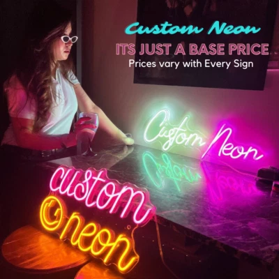 £24.59 • Buy Wedding Neon Sign Custom Name Neon Light LED Sign Personalized Sign Decor Neon