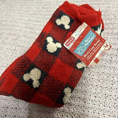 Mens Disney 100 Retro Reimagined Cozy Socks Target Exclusive Size 6-12 New • $17