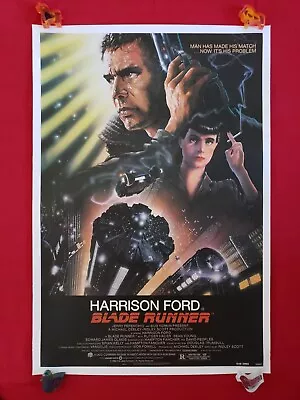 Blade Runner * 1982 Original Movie Poster 1sh Harrison Ford Linen Backed Beauty • $2295