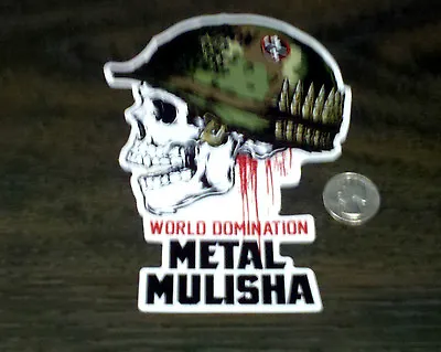 METAL MULISHA  6  WORLD DOMINATION Helmet Skull Sticker Car Window Decal Truck • $6.99