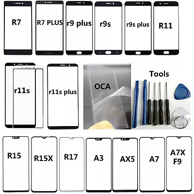 For OPPO R7 R9 R9S R11 Plus R11S R15 Pro R17 F9 F11 K1 Outer Front Screen Glass • $3.08