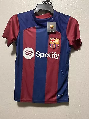 Barcelona Soccer Jersey - Shirt With Shorts Kids Size 9 (fit Age 8/10) • $35