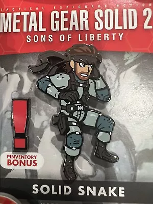 PINVERSE Metal Gear Solid Snake Alert! Figure Pin Pack + Trading Card + Stickers • $28