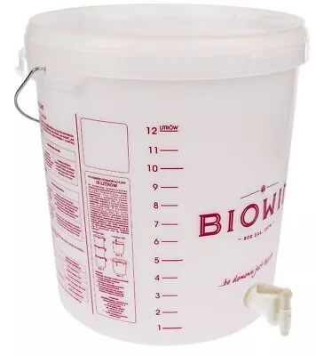 15 Litre Fermentation Bucket Handle & Lid Vessel + Tap + Airlock Home Brew Beer • £14.95