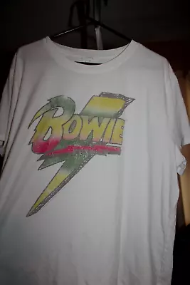 Womens David Bowie Top Shirt Size 2xl Big Logo Maurices Rock & Roll • $0.99