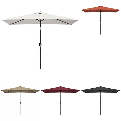 $99.99 • Buy Outdoor Parasol With Metal Pole 300x200cm Patio Umbrella Multi Colours VidaXL
