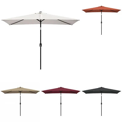 $99.99 • Buy Outdoor Parasol With Metal Pole 300x200cm Patio Umbrella Multi Colours VidaXL