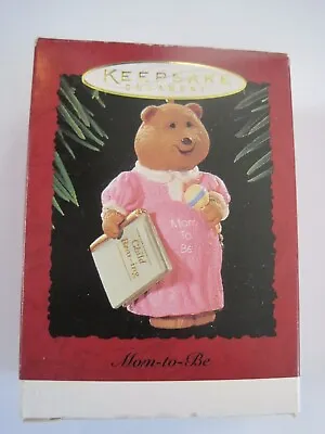 Hallmark Keepsake Mom To Be Bear Christmas Ornament 1995 Vintage • $12.97