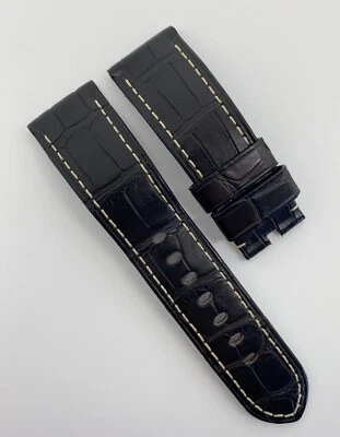 $225 • Buy Authentic Officine Panerai 24mm X 22mm Brown Alligator Watch Strap Band Tang OEM