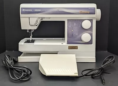 Husqvarna Viking Emma Sewing Machine - Foot Pedal Manuals Accessories Included • $124.99