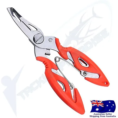 $7.95 • Buy Mini Stainless Steel Fishing Pliers Hook Remover Line Cutter Split Ring Gripper