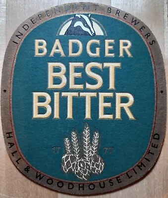 Hall & Woodhouse - Beer Mat - Badger Best Bitter - Good Condition • £2.95