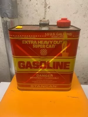 Stancan  1 1/2 Gallon Metal Galvanized Gas Can • $18