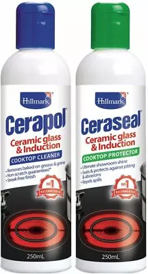 Hillmark Ceramic Glass/Induction Cooktop Cleaner And Protector Cerapol Ceraseal • $29.85