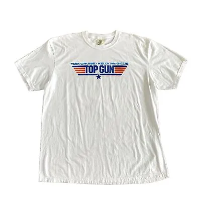 Vintage TOP GUN Shirt Promo Tee 1986 Mens XL Comfort Colors Tom Cruise 80s • $140