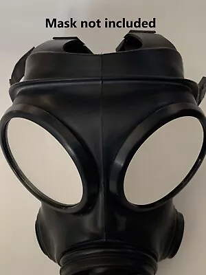 S10 Gas Mask Rubber Fetish 2 Way Mirror Lenses Outserts • £54