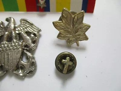 Vintage Military Insignia Pins Cross Screw Back Lapel Pin Back Lot • $9.95