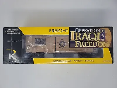 K-Line K641-8018 Operation Iraqi Freedom Boxcar With Sounds 0 Gauge*NIB* • $55