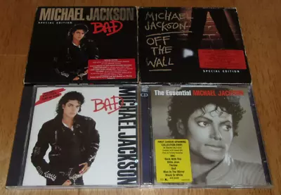 Michael Jackson 4 Cd's. Off The Wall Bad The Essential Mj & Bad Special Ed • £9.99