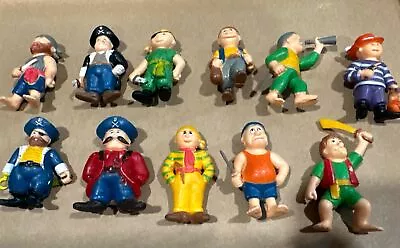 Vintage SOMA Mini Rubber Pirates 2” 1992 Lot Of 11 Tiny Toy Plastic • $9.99