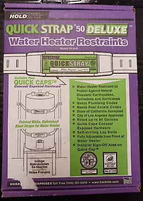 Holdrite QS-50-D White Powder-Coated Steel QuickStrap For 80 Gallon Water Heater • $33