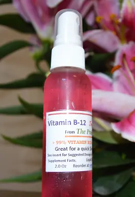 B-12 In A Spray - Easy To Take - About $0.23 Cents Per Shot Of B12 - 2 Oz / 60ml • $10.95