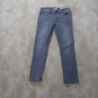 Volcom Vorta Slim Jeans Men's 32x32 Gray Denim Pants • $18.99