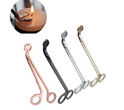 Candle Wick Oil Lamp Stainless Steel Scissors Trim Trimmer Cutter Snuffers Gift • £5.99