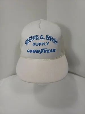 Vintage Goodyear Hat Walter A Wood Trucker Mesh Back Snapback Chattanooga Tn • $12.98