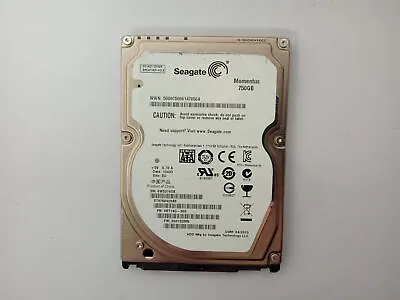 Seagate Momentus ST9750420AS 750GB 2.5  Laptop Hard Drive SATA • £16.97