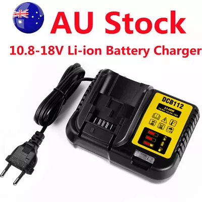 10.8-18V Li-ion Battery Charger For Dewalt DCB105 DCB112 DCB200 DCB120 DCB115 AU • $23.89