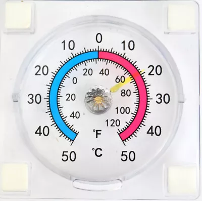£4.95 • Buy Window Thermometer Indoor Outdoor Garden Greenhouse Conservatory Uk Stock