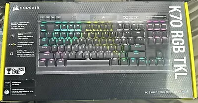 New Corsair K70 RGB TKL Optical-Mechanical Gaming Keyboard • $69.99