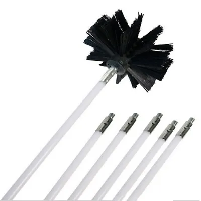 $23.79 • Buy Rotary Chimney Cleaners Brush Cleaning Sweep System Fireplace Kit Flexible Rod 