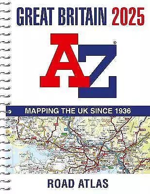 Great Britain A-Z Road Atlas 2025 (A4 Spiral)  • £11.62