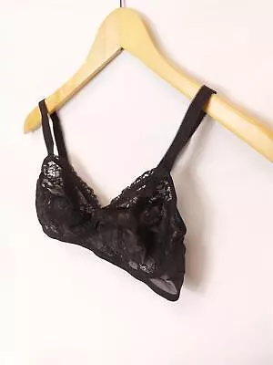 Ex M*S Black Lace Non-Padded Non-wired Full Cup Bras A-DD • £5.95