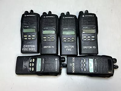 7 Motorola HT1250 UHF 450-512MHz AAH25SDF9AA5AN Radios Tested OK Spkr Mics • $500