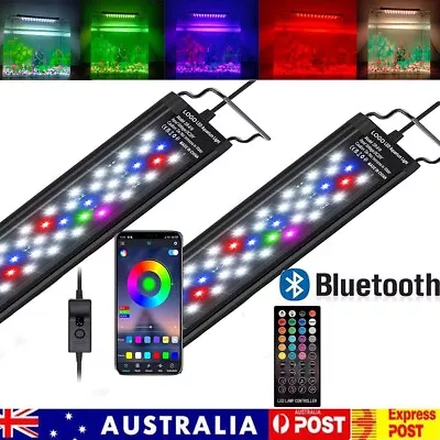 $5.58 • Buy Aquarium Light Full Spectrum LED Fish Tank RGBW Lights & Bluetooth APP Remote AU