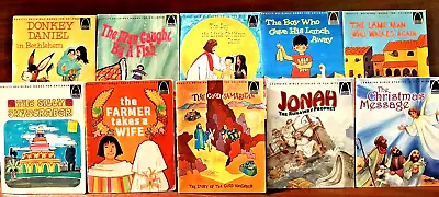 Arch Bible Stories Lot 10 Books Vintage 60's 70's Little Children Farmer Fish • $21.99