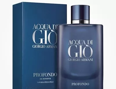 BNIB NEW Giorgio Armani Acqua Di Gio Profondo 125ml EDP Mens 100% Genuine 125 • $180