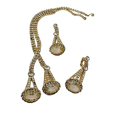 Vintage Spectacular Unsigned Designer Quality Rhinestone Set (A1225) • $179